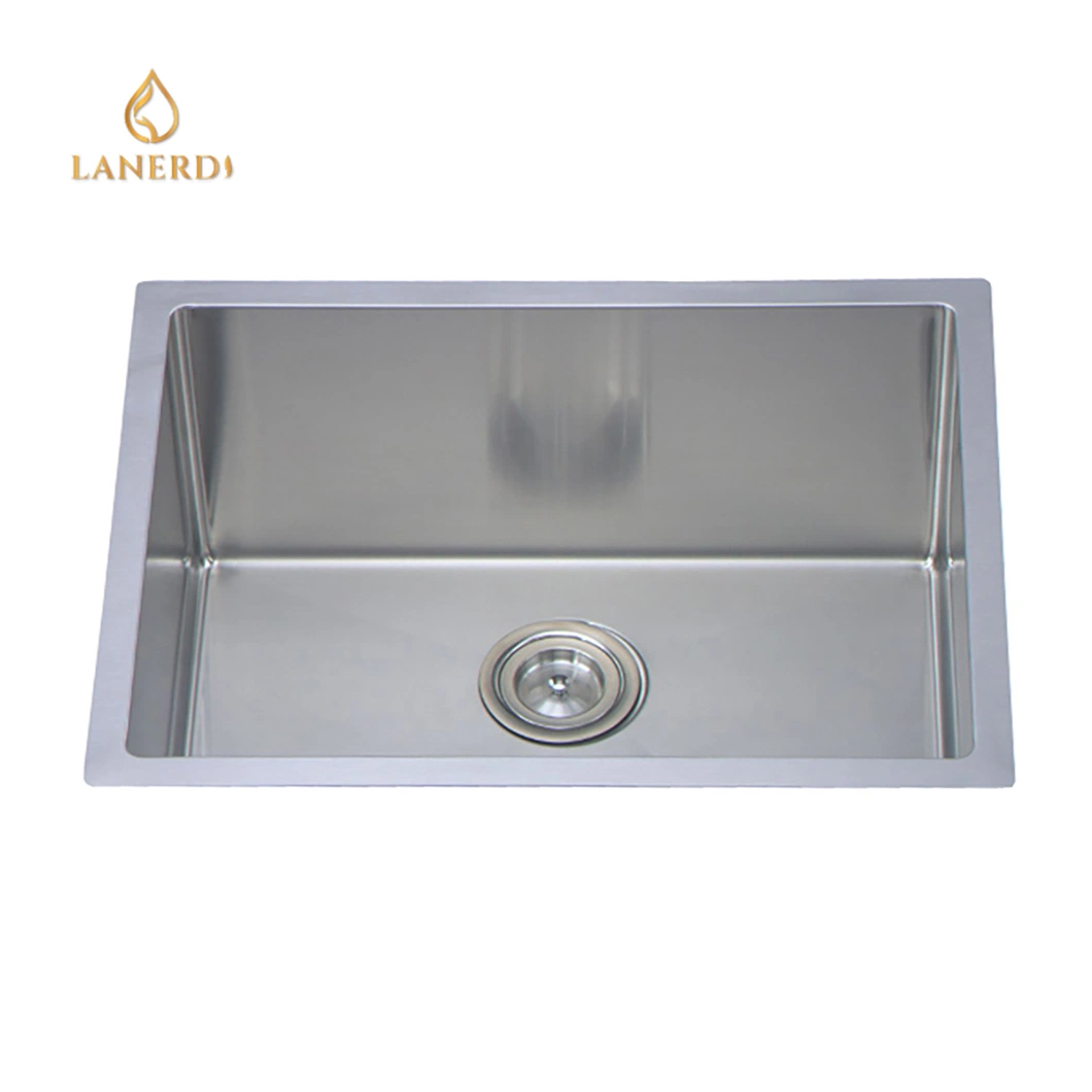 Stainless Steel OEM 32 Handmade Kitchen Commercial 23 Inch 1.5 mm Laundry Sink Without Drain Board Kitchen Sinks